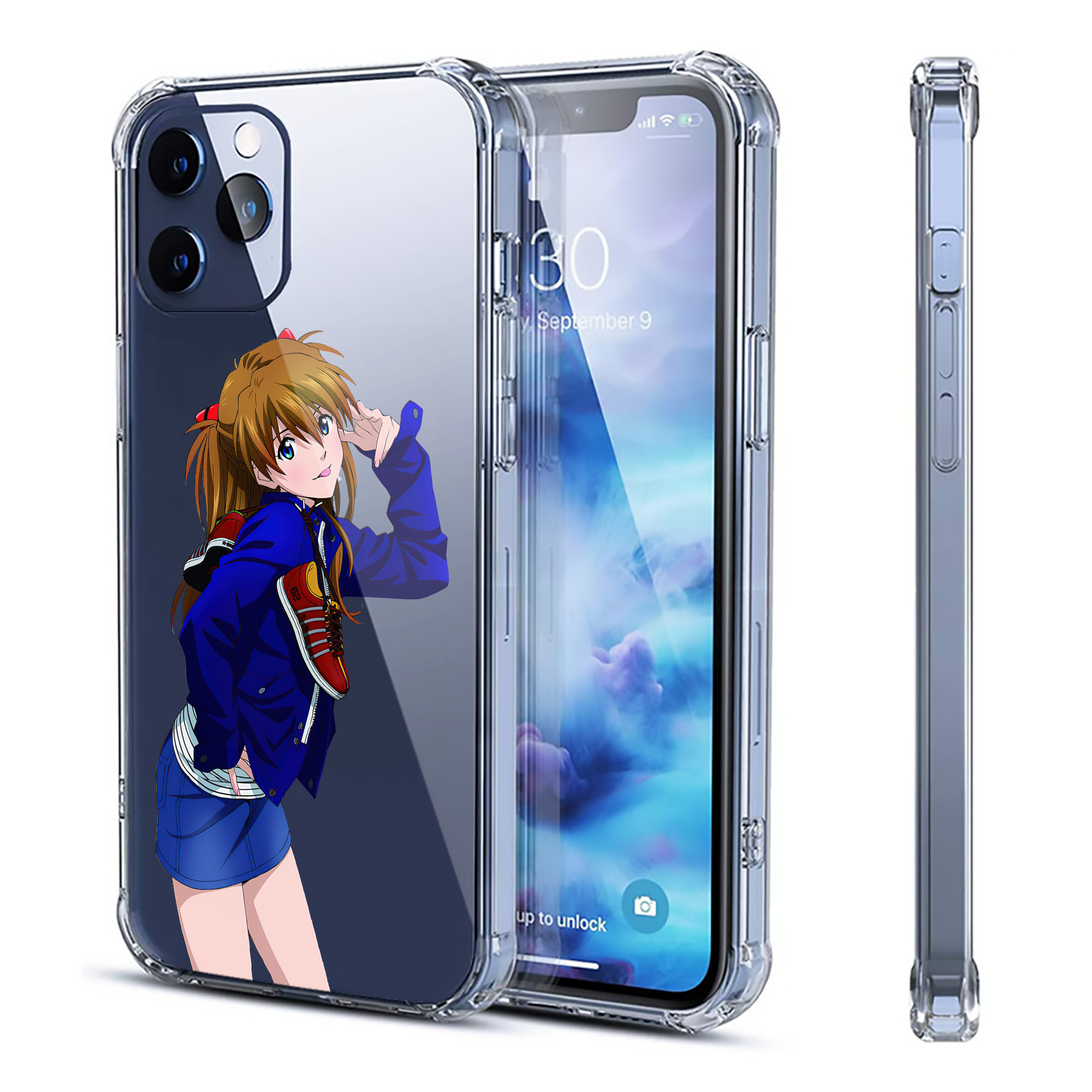 （画像用） EVA 新世紀エヴァンゲリオン 【iPhone 12シリーズ対応】透明スマホケース（クリアソフトケース）